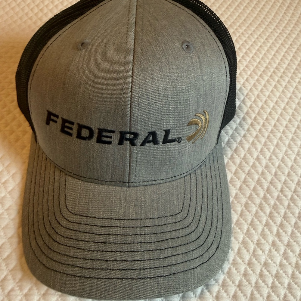 Gray and Black Trucker Hat